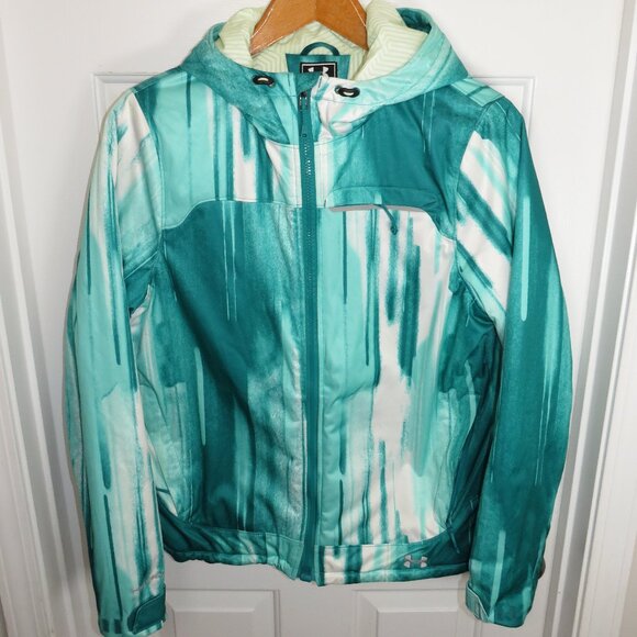 UNDER ARMOUR Women’s LG Storm2 Infrared Ampli Snow/Ski Jacket Primaloft Green - Picture 1 of 7